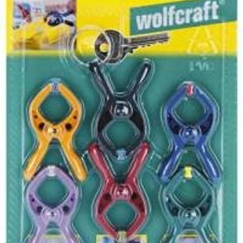 Artikelbild des Artikels “Wolfcraft 6 microfix - Mini-Federzwingen 3420000 Spann-Weite (max.):20mm “