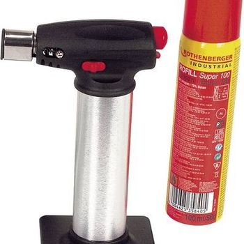 Product image of the product “Rothenberger Industrial 03.5126E Gaslöt-Set 1300°C incl. Piezozünder, incl. Crème Brûlèe-Funktion, incl. Gasflasche 1 Set ”