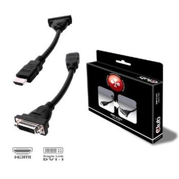 Artikelbild des Artikels “Club3D CAC-HMD>DFD HDMI / DVI Adapter [1x HDMI-Stecker - 1x DVI-Buchse 24+5pol.] Schwarz 12.00cm “