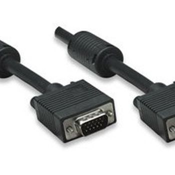 Artikelbild des Artikels “Manhattan VGA Anschlusskabel VGA 15pol. Stecker, VGA 15pol. Stecker 15.00m Schwarz 372183schraubbar VGA-Kabel “