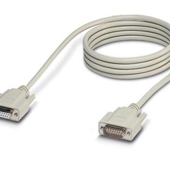 Artikelbild des Artikels “Phoenix Contact Seriell, Parallel Anschlusskabel [1x D-SUB-Buchse 15pol. - 1x D-SUB-Stecker 15pol.] 2.00m Weiß “