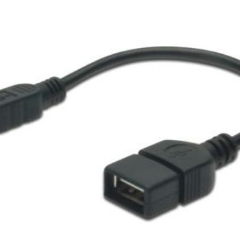 Artikelbild des Artikels “Digitus USB 2.0 Adapter [1x USB 2.0 Stecker Mini-B - 1x USB 2.0 Buchse A] AK-300310-002-S 20.00cm “