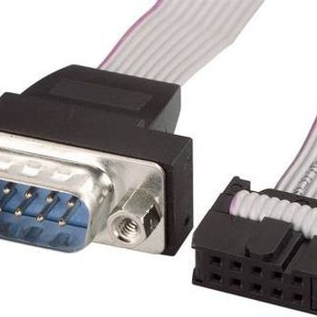 Artikelbild des Artikels “Renkforce Seriell, Parallel Anschlusskabel [1x D-SUB-Stecker 9pol. - 1x Buchsenleiste 10pol.] 0.26m Grau “