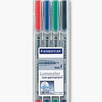 Artikelbild des Artikels “Staedtler Folienstift Lumocolor® 316 WP4 Rot, Blau, Grün, Schwarz “