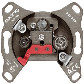 Product image of the product “Axing SSD 5-00 Antennendose TV, UKW, SAT concealed installation Stichleitungsdose ”