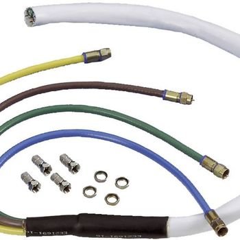 Product image of the product “Wittenberg Antennen SAT connection cable [4x F-plug - 1x F-Stecker] 16.00m 100 dB white ”