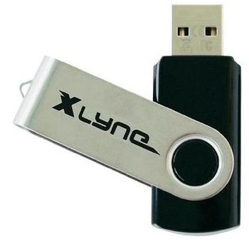 Image du produit “xlyne 177559-2 lecteur USB flash 4 Go USB Type-A 2.0 Noir, Acier inoxydable ”