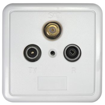 Product image of the product “Axing SSD 2-10 Antennendose SAT, TV concealed installation Durchgangsdose ”