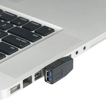 Artikelbild des Artikels “Renkforce USB 3.0 Adapter A-Stecker zu A-Buchse 90° seitlich nach links gewinkelt “