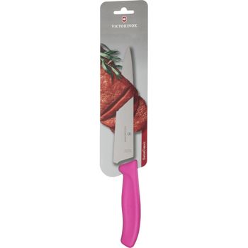 Product image of the product “Victorinox V-6.80 06.19L5B Swiss Classic Tranchiermesser, 19cm, pink ”