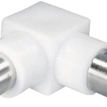 Product image of the product “Renkforce RF-4201425 Koax-Winkelplug Anschlüsse: Koax-plug IEC, Koax-female IEC ”