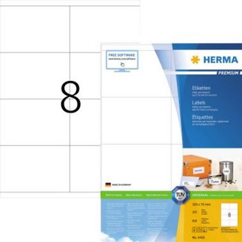 Product image of the product “HERMA Labels Premium A4 105x70 mm white paper matt 800 pcs. ”