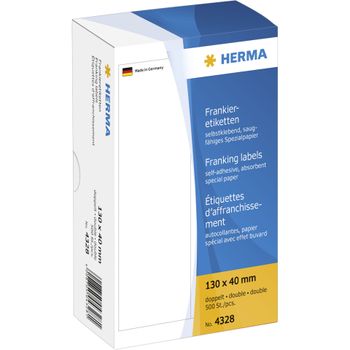 Product image of the product “HERMA Franking labels double 130x40 mm 500 pcs. ”