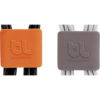 Product image of the product “Bluelounge BLUCC-MD CableClip Medium, Dark Grey & Orange ”