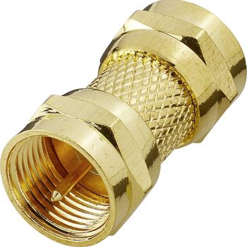 Product image of the product “Renkforce RF-4196958 F-Verbinder gilded Anschlüsse: F-Stecker, F-plug ”