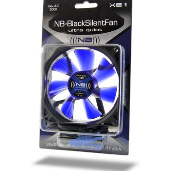 Product image of the product “Noiseblocker XE1 computer cooling system Computer case Fan Black, Blue ”