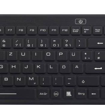 Product image of the product “Renkforce iM-IKB106-BK Tastatur black Spritzwassergeschützt, Staubgeschützt ”