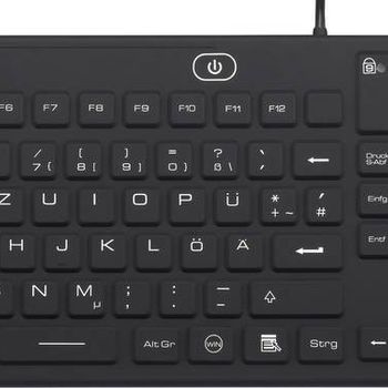 Product image of the product “Renkforce IP 68 Industrie USB keyboard black Spritzwassergeschützt, Staubgeschützt ”