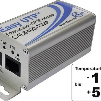 Artikelbild des Artikels “Renkforce RF-2555340 Netzwerkverlängerung 2-Draht Reichweite (max.): 500m 1 St. 100MBit/s ohne PoE-Funktion “