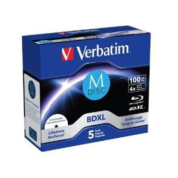 Artikelbild des Artikels “Verbatim 43833 M-DISC Blu-ray Rohling 100GB 1 St. Slimcase Bedruckbar “