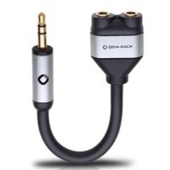Product image of the product “OEHLBACH 60021 audio cable 3.5mm 2 x 3.5mm Black ”