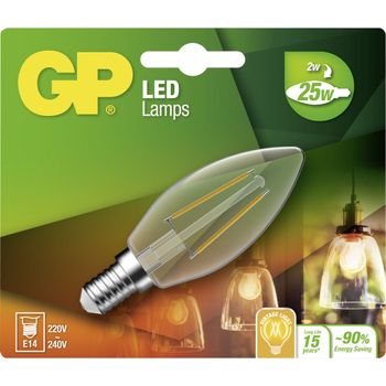 Product image of the product “GP Lighting Filament Kerze E14 2W (25W)  250 lm       GP 078081 ”