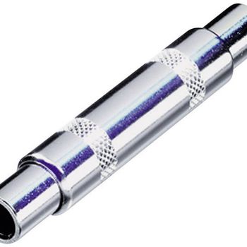 Product image of the product “Rean AV NYS236 NYS236 Klinke Audio adaptor [1x Klinkenfemale 6.35mm - 1x Klinkenfemale 6.35 mm] Nickel ”