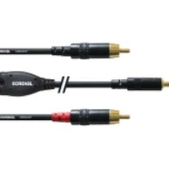 Immagine del prodotto “Cordial CFY 3 WCC cavo audio 3 m 2 x RCA 3.5mm Nero ”