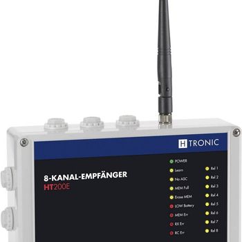 Product image of the product “H-Tronic HT200E Funkreceiver 8-channel Frequenz 868.35MHz, 869.05MHz, 869.55MHz 12V Reichweite max. (im Freifeld) 200m ”