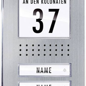 Artikelbild des Artikels “M-e modern-electronics ADV-120.1 EG Vistadoor Türsprechanlage Kabelgebunden Außeneinheit 2 Familienhaus Edelstahl “