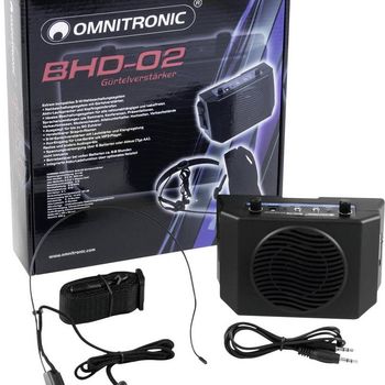 Product image of the product “Omnitronic 057374 BHD-02 Belt Amplifier – Black  ”