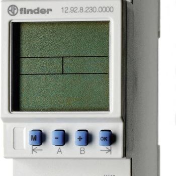 Artikelbild des Artikels “Finder 12.92.8.230.0000 Zeitschaltuhr für Hutschiene 230 V/AC Tagesprogramm “