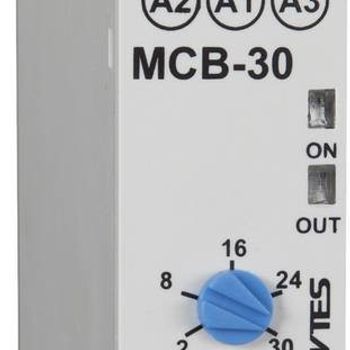 Artikelbild des Artikels “ENTES 101580 MCB-30 Zeitrelais Monofunktional 24 V/DC, 24 V/AC, 230 V/AC 1 St. Zeitbereich: 2 - 20s 1 Wechsler “