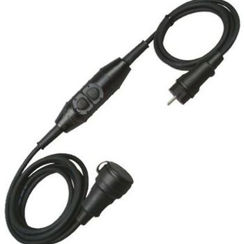 Product image of the product “Kopp 1438.0001.5 Personenschutz-extension cable PRCD-S 230V black IP44 ”
