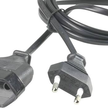 Product image of the product “Kopp 1456.0509.2 Strom extension cable black 5.00m H03VVH2-F 2X 0,75mm² ”