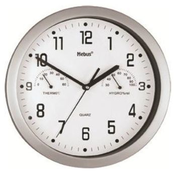 Product image of the product “Mitsubishi Electric KW 22-13 Quartz wall clock Circle Silver ”