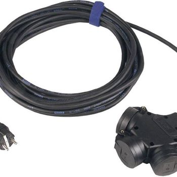 Immagine del prodotto “SIROX 345.505 Strom prolunga 16A nero 5.00m H07RN-F 3G 1,5mm² ”