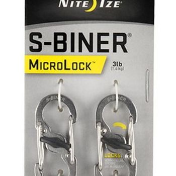 Artikelbild des Artikels “NITE Ize NI-LSBM-11-2R3 Karabiner MicroLock S-Biner 2 35mm x 15mm x 7mm 2St. “