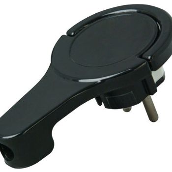 Product image of the product “Kopp 172005030 Schutzkontakt-Flachplug 230 V black IP20 ”