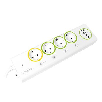 Product image of the product “Logilink LogiSmart power strip 4xUSB Strommessung ”