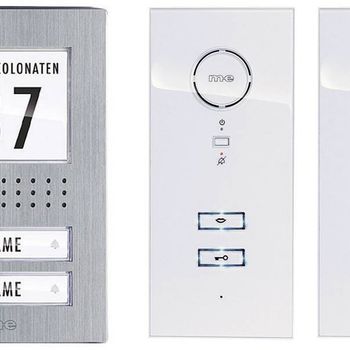 Artikelbild des Artikels “M-e modern-electronics ADV 122 WW Vistadoor Türsprechanlage Kabelgebunden Komplett-Set 2 Familienhaus Edelstahl, Weiß “