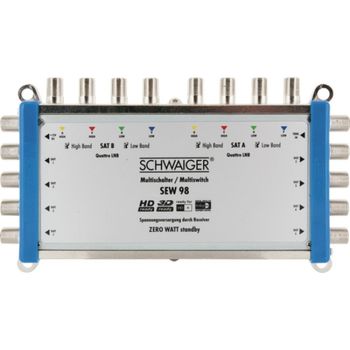Product image of the product “Schwaiger SEW98 531 satellite multiswitch 9 inputs 8 outputs ”