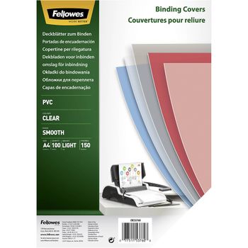 Product image of the product “Fellowes 5376001 binding cover A4 PVC Transparent 100 pc(s) ”