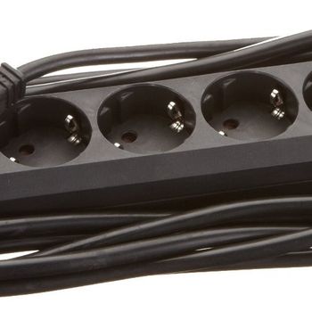 Product image of the product “Bachmann 381.152K power strip with Schalter black Schutzkontakt 1 pc(s) ”