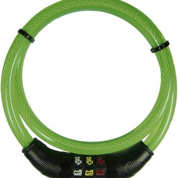 Product image of the product “Security Plus CSL80grün Kabelschloss green Zahlenschloss with Symbolen ”