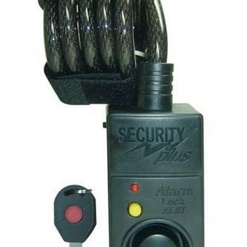 Product image of the product “Security Plus AL07 Kabelschloss black with Alarm, with Bewegungsmelder Schlüsselschloss ”