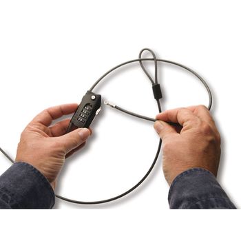 Product image of the product “Burg Wächter 29830 Kabelschloss silver Zahlenschloss ”