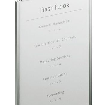 Immagine del prodotto “Durable Info Sign Acrilico, Alluminio Argento ”
