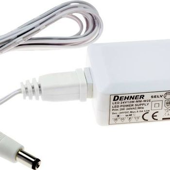 Product image of the product “Dehner Elektronik LED 12V24W-MM-W2E LED-Trafo Konstantspannung 24W 2A 12 V/DC Möbelzulassung 1 pc(s) ”