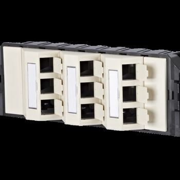 Product image of the product “Metz Connect Subway Unterflureinheiten GB3 Modul, 9 Port unbestückt perlw. ”
